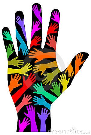 LGBT Symbols Clip Art | illustration of multicolored hands against a brilliant blue handprint ... Namaste Art, Cat Logo Design, Group Art Projects, Harmony Day, Smile Wallpaper, Be More Productive, Mom Art, Collaborative Art, Love Illustration