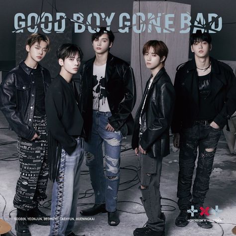 GOOD BOY GONE BAD (single)/Gallery Txt Group, Good Boy Gone Bad, Tomorrow X Together, Body Picture, Good Boy, Original Song, Celebrity Art, Group Photos, Famous Celebrities