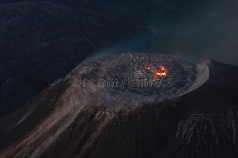 Santiaguito lava dome in Guatemala. Picture of the glowing lava dome of the Sant #Sponsored , #affiliate, #Paid, #lava, #glowing, #Sant, #dome Lava Dome, Graphic Design Tutorials, Santa Maria, Design Tutorials, Volcano, Guatemala, Stock Images, Stock Photos, Graphic Design