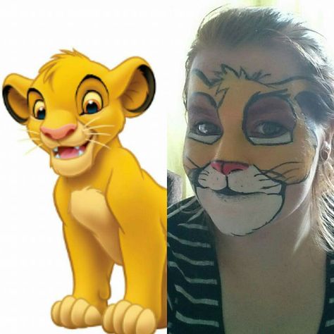 Simba Face Paint, Monkey Face Paint, Lion Face Paint, Nala Lion King, Grinch Coloring Pages, Lion King 3, Simba Lion, Lion King Jr, Monkey Face