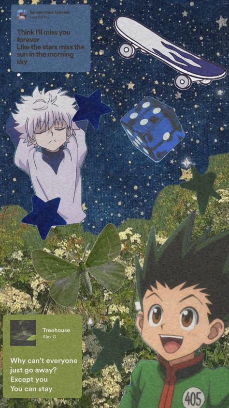 #hxh #Hunter x Hunter #gon #killua #wallpaper #aesthetic Killua Wallpaper Aesthetic, Gon Wallpaper, Hxh Wallpaper, Killua Wallpaper, Hunter X Hunter Gon, Hunterxhunter Killua, Gon Killua, Sailor Moon Manga, Cute Wallpaper