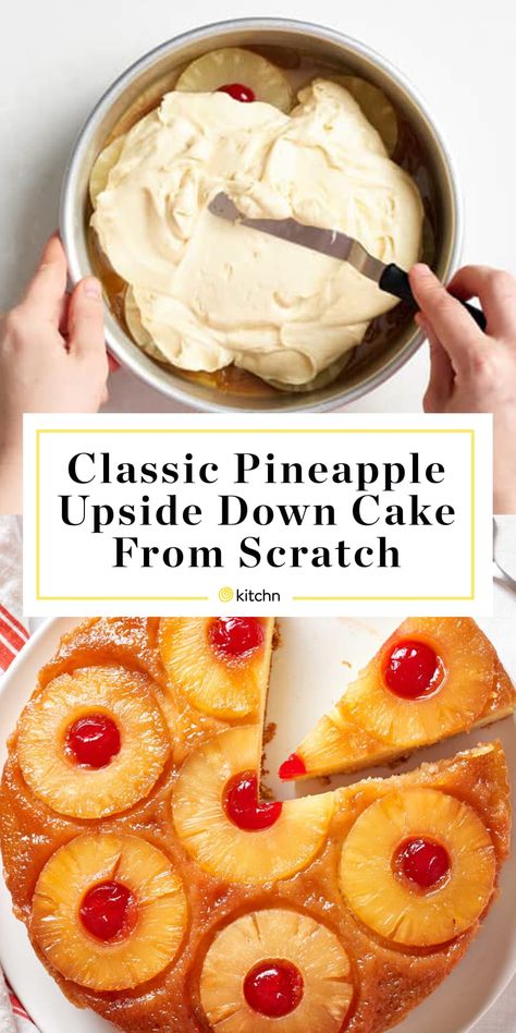 Pineapple Upside Down Cake From Scratch, Easy Pineapple Upside Down Cake, Retro Desserts, Cake From Scratch, Pineapple Upside, Pineapple Upside Down Cake, Pineapple Upside Down, Pineapple Cake, Köstliche Desserts