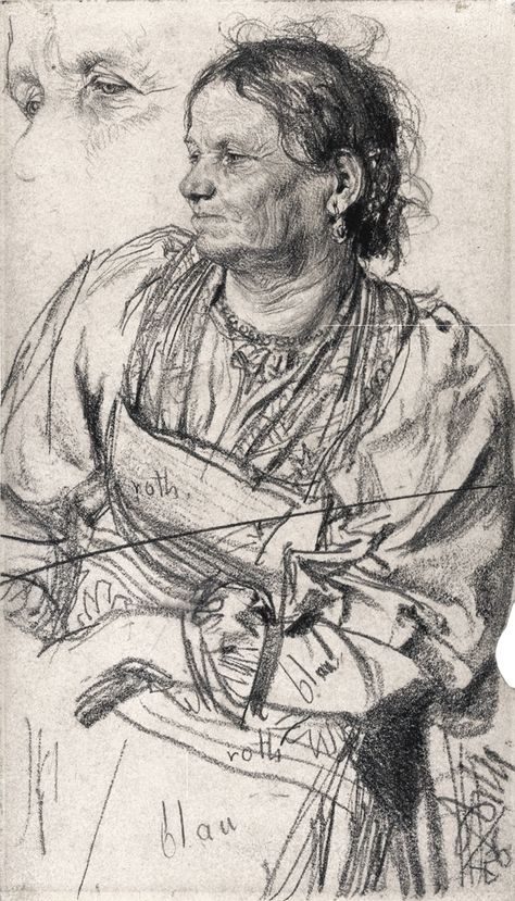 adolf menzel Francis Vallejo, Adolf Menzel, Adolph Menzel, Graphite Portrait, Portrait Study, Master Drawing, Drawing Studies, Expressionist Art, Figure Sketching