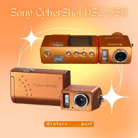 Sony CyberShot DSC-U50 rare item‼️orange 🧡 rotating lens🤳🏻 super cute and small! fits in pocket! uses AAA batteries 🔋  comes with: memory card Sony Digital Camera, Cute Camera, Retro Gadgets, Flip Phones, Get My Life Together, Vintage Camera, Iphone Icon, Cool Items, Digital Camera