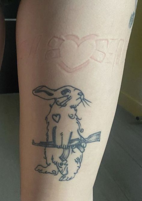 Cute Tats, Bunny Tattoos, 4 Tattoo, Dainty Tattoos, Dream Tattoos, Dope Tattoos, Word Tattoos, Skin Art, Piercing Tattoo