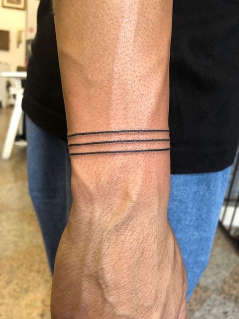 Inner Wrist Tattoos Men, Wrist Tattoos Men, Bracelet Tattoo For Man, Wrap Around Wrist Tattoos, Wrist Band Tattoo, Band Tattoos For Men, Tattoos Forearm, Simple Arm Tattoos, Simple Tattoos For Guys