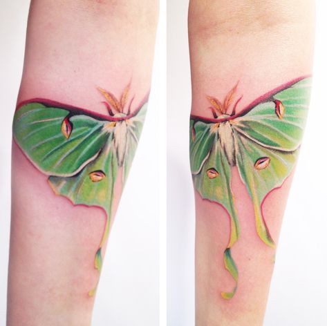 Moth Beautiful, Moth Tattoo Meaning, Lunar Moth Tattoo, Luna Moth Tattoo, Luna Tattoo, Moth Tattoo Design, Uv Tattoo, Lunar Moth, Inspiration Tattoo