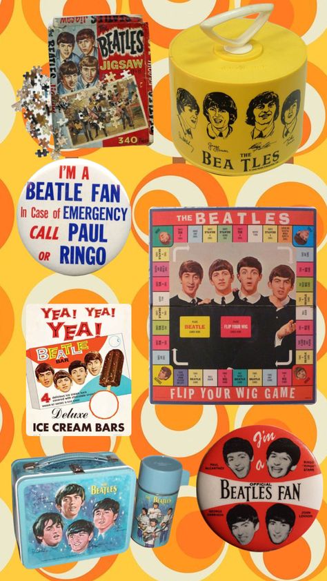 Beatles Merch, Fashion 60s Style, Beatles Vintage, Beatles Memorabilia, Beatles Cartoon, Pop Art Fashion, 60s Style, The Fab Four, 60s Vintage