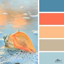 Sea Color Pallette, Sea Shell Color Palette, Ocean Palette Colour Schemes, Shell Colour Palette, Vintage Beach Color Palette, Carribean Colors Palette, Shell Color Palette, Surf Color Palette, Hawaii Color Palette