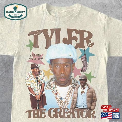 Tyler The Creator Birthday Gift, Tyler The Creator Shirt Design, Tyler The Creator Graphic Tee, Tyler The Creator Shirts, Art Club Tshirt Design Ideas, Tyler The Creator Clothes, Tyler The Creator Tshirt, Tyler The Creator Outfits Inspiration, Tyler The Creator T Shirt