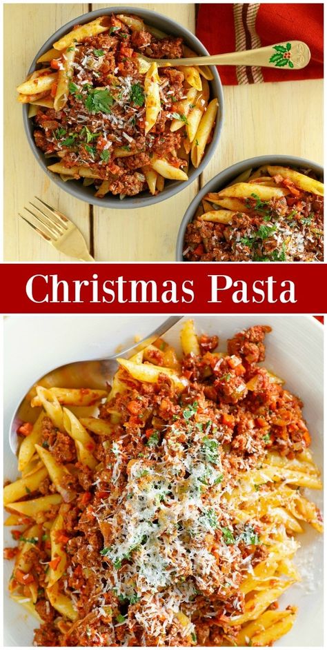 Holiday Pasta Dishes, Pasta With Meat, Christmas Pasta, Vegetarian Pasta Recipes, Pasta Primavera, Best Pasta Recipes, Italian Christmas, Pasta Pasta, Pasta Dinner Recipes