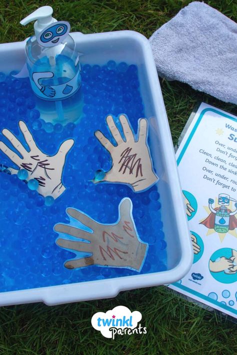 Hygiene Sensory Activities, Personal Hygiene Preschool Activities, Higene Activities For Kids, Hand Preschool Activities, Hygiene Activity For Preschool, Global Handwashing Day Activities, Handwashing Activities For Preschool, Clean And Dirty Activity For Kids, Personal Hygiene Activities For Kids