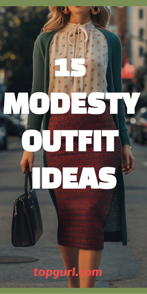 15 Modesty Outfit Ideas That Prove Covered-Up Can Be Cool What To Wear To Church, Capsule Wardrobe Women, Fashion Make Up, Feminine Casual, Modesty Outfits, Storage Tips, Small Closet, Aesthetic Outfit Ideas, Fashion Fail