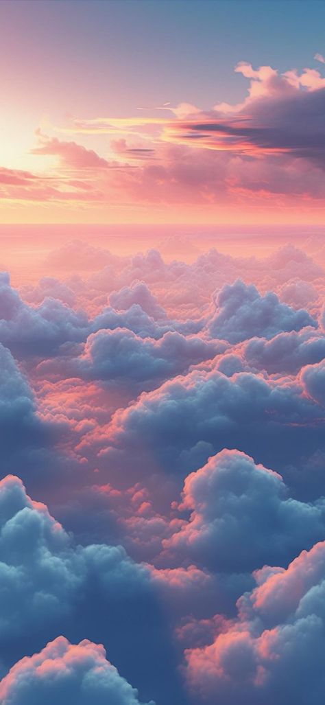 Phone Backgrounds Aesthetic, Zoom Wallpaper, Pastel Sunset, Dreamy Artwork, Backgrounds Aesthetic, Cloud Wallpaper, Pretty Landscapes, Tiny Spaces, Pretty Sky