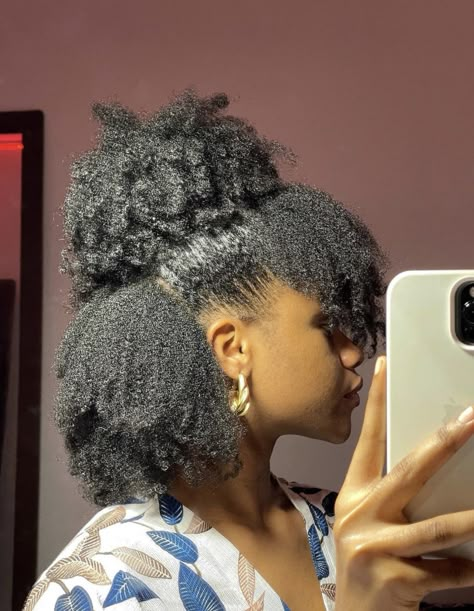 Cabello Afro Natural, Beautiful Black Hair, Quick Natural Hair Styles, Natural Hairstyle, Perfect Hairstyle, Natural Afro Hairstyles, Pelo Afro, 4c Natural Hair, Hair Aesthetic