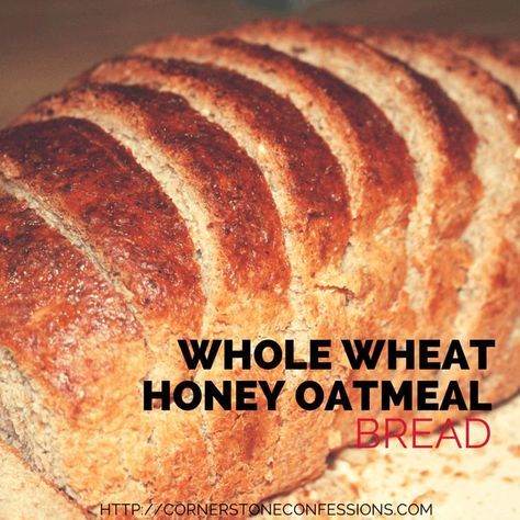 Honey Oatmeal Bread, Bread Whole Wheat, Oatmeal Bread Recipe, Wheat Bread Recipe, Bread Maker Recipes, Oatmeal Bread, Honey Oatmeal, Bread Bun, Bread Machine Recipes