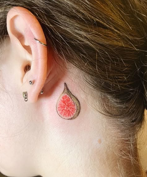 Passionfruit Tattoo, Fig Tattoo Sylvia Plath, Fig Tattoo, Tattoo 2023, Fruit Tattoo, Tattoo Color, Cutie Mark, Sylvia Plath, Tattoo Inspo