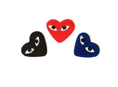 15 Iron-On Patches to Add to Your Favorite Denim Jacket or Backpack | Brit + Co Heart With Eyes Logo, Heart With Eyes, Is Logo, Skateboard Logo, Graphic Heart, Patch Applique, Art Alevel, Eye Logo, Eyes Wallpaper