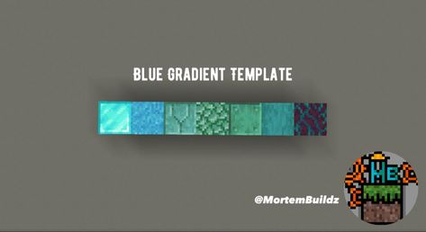 Warped Wood Builds Minecraft, Copper Gradient Minecraft, Minecraft Warped Builds, Prismarine House Minecraft, Blue Minecraft Block Palette, Minecraft Blue Roof, Minecraft Blue Builds, Minecraft Block Gradient, Minecraft Warped Wood Builds