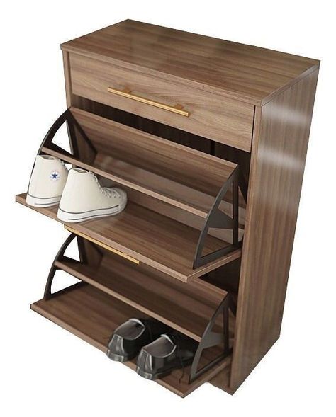 Shoe Rack Design Ideas, Rack Design Ideas, Shoe Rack Cabinet Design, Shoe Rack Design, Shoe Storage Bins, Small Closet Storage, Shoe Storage Small Space, Space Saving Ideas, Shoe Storage Furniture