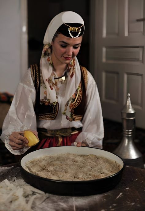 Bosnian Traditional Clothing, Bosnian Folklore, Bosnian Culture, Balkan Culture, Albanian Culture, Folk Clothing, Folk Fashion, Eastern European, Traditional Attire