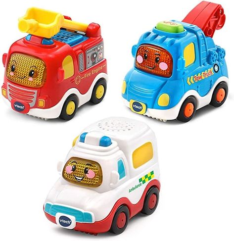 Vtech 242163 Toot Drivers 3 Car Pack Emergency Vehicles (Fire Engine, Ambulance, Tow Truck), Multicoloured : Amazon.co.uk: Toys & Games Ambulance Toy, Vtech Toy, Vtech Baby, Emergency Ambulance, Baby Musical Toys, Toys Uk, Nursery Toys, Hello Baby, Emergency Vehicles