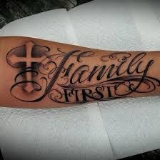 Over Everything Tattoo, Family Over Everything Tattoo, Typographic Tattoo, Everything Tattoo, Family First Tattoo, Family Tattoos For Men, Cactus Tattoos, Brother Tattoos, Family Tattoo Designs