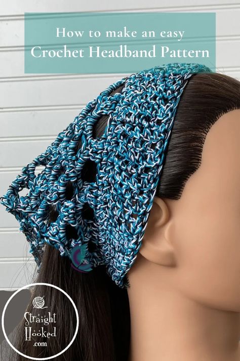 Diy Crochet Headband, Easy Crochet Headbands, Summer Headband, Crochet Hairband, Crochet Headband Pattern Free, Summer Headbands, Crochet Bandana, Crochet Headband Pattern, How To Make Headbands