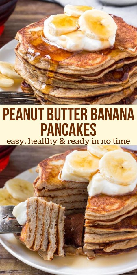 Banana Peanut Butter Pancakes Healthy, Banana Pancakes Flourless, Peanut Butter Pancakes Easy, Peanut Butter And Banana Pancakes, Banana Pancakes Easy, Banana Peanut Butter Pancakes, Keto Banana Pancakes, Peanut Butter And Banana, Banana Peanut Butter