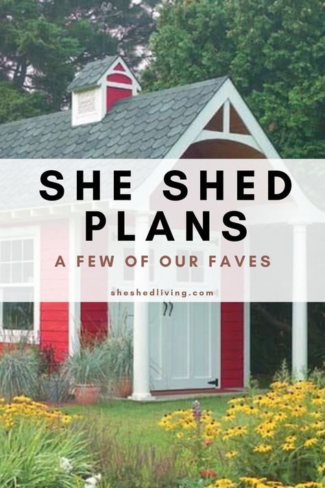 She Shed Plans Diy, Woodworking Shed Ideas, Woodworking Shed, She Shed Living, She Shed Diy, Shed Living, Diy She Shed, She Shed Plans, She Shed Designs