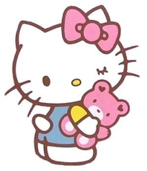 Hello Kitty, Kitty, Pink, Blue