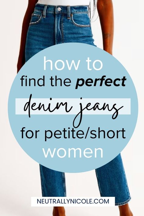 Looking for trendy jeans that flatter your petite figure? Look no further! Our guide reveals the best places to shop for stylish denim in 2023. From wide leg wonders to flattering straight leg options, we've curated a selection that caters to petite women's fashion needs. Find your perfect fit, whether you prefer low rise or high waisted jeans. Don't let your height limit your style, embrace the latest denim trends with confidence and show off your unique fashion sense. Jeans For Short Height Women, Mini Skirt Outfit Denim, Outfit For Short Women, Jeans For Short Legs, Best Jeans For Short Women, Jeans In 2023, Denim Short Outfits, Skirt Outfit Denim, Jeans For Petite