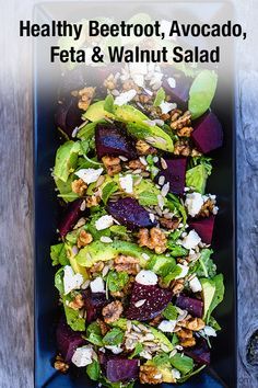 Spiced Walnuts, Beetroot Recipes, Avocado Quinoa, Beetroot Salad, Vegetarian Salads, Walnut Salad, Summer Salad Recipes, Quinoa Salad, Healthy Salad Recipes