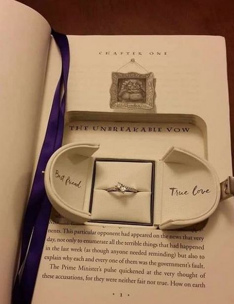 The Unbreakable Vow, Harry Potter Proposal, Unbreakable Vow, Book Proposal, Harry Potter Book, Wedding Book, True Love, Book Worms, Book Lovers