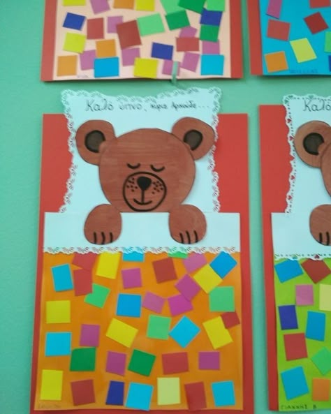 Bear Crafts Preschool, Hibernation Preschool Activities, Hibernation Crafts, Church Easter Crafts, Bears Preschool, Teddy Bear Crafts, Goldilocks And The Three Bears, Easter Decorations For Church, Three Bears