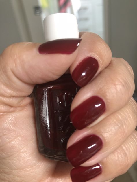 Essie Bordeaux Polish, Essie Bordeaux Nails, Nail Art Pictures, Ulzzang Makeup, Colorful Nail Designs, Essie Nail, Pretty Acrylic Nails, Nail Color, Womens Purses