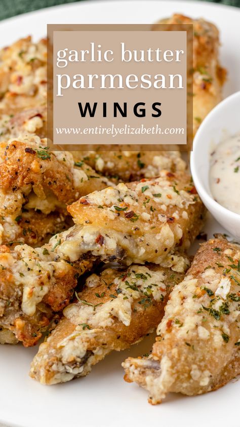 Homemade Garlic Parmesan Wings, Crispy Garlic Parmesan Wings, Crispy Baked Garlic Parmesan Chicken Wings, Wing Sauce Recipes Garlic Parmesan, Garlic Parmesan Wings Grilled, Butter Garlic Wing Sauce, Garlic Sauce For Chicken Wings, Butter Garlic Parmesan Wing Sauce, Butter Garlic Wings