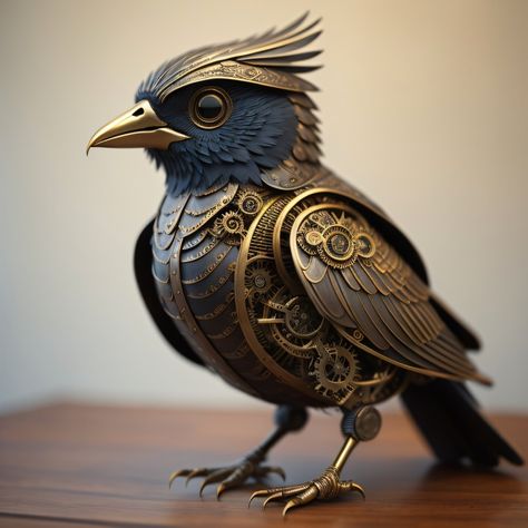 Homunculus Servant, Steampunk Birds, Mechanical Bird, Robot Bird, Steampunk Robots, Steampunk Bird, Steampunk Robot, Steampunk Dolls, Steampunk Animals