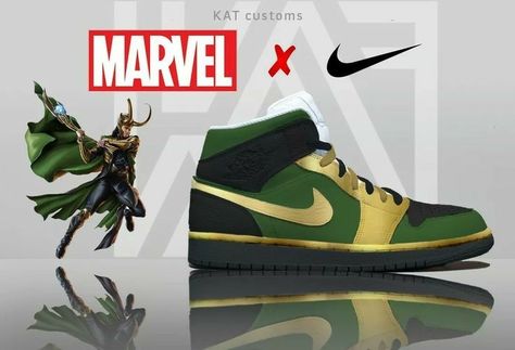 o_o finally loki shoes!!! Avengers Shoes, Marvel Shoes, Marvel Jewelry, Marvel Fashion, Different Types Of Sneakers, Marvel Clothes, Marvel Merchandise, Nike Air Shoes, Marvel Avengers Funny