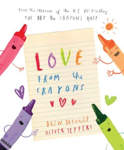 by Drew Daywalt, Illus. by Oliver Jeffers from Penguin Young Readers Group Crayon Book, Valentine Card Crafts, Valentines Day Book, Oliver Jeffers, Valentine Crafts For Kids, Children's Picture Books, Roald Dahl, Valentine Fun, Day Book