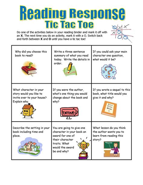 Five Minute Reading Responses | Scholastic Reading Response Journals, Reading Response Activities, 5th Grade Reading, 4th Grade Reading, 3rd Grade Reading, 2nd Grade Reading, Reading Response, Reading Centers, Reading Instruction