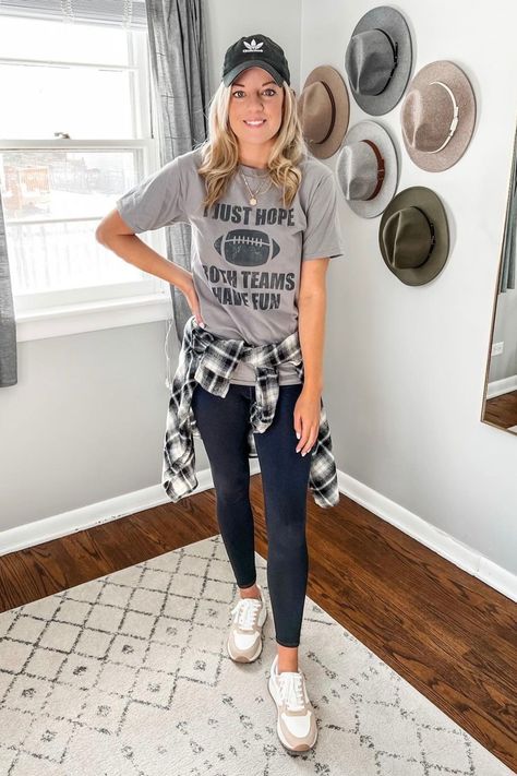 One thing that can make your game day experience even better is rocking the perfect game-day outfit. Whether you're planning for college football, heading to a state football match or looking for game day outfits for the Superbowl, this week I'm taking a look at fun football graphic tees & sweatshirts to help you find easy game day outfits that are fun & comfy! Grab your favorite team’s colors and get ready for the ultimate game day outfits for women. Including cold game day outfit ideas too! I Hope Both Teams Have Fun, Game Day Outfits For Women, Cold Game Day Outfit, Planning For College, Outfit From Amazon, Women's Wardrobe Essentials, Cricut Inspiration, Football Graphic Tee, Mom Graphic Tees