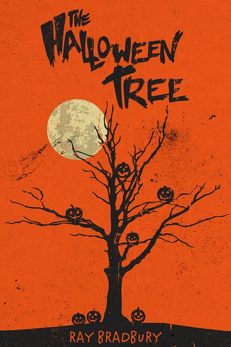 Illustrated poster created by Matt Peppler based on the story The Halloween Tree by Ray Bradbury. The Halloween Tree, Spooky Halloween Designs, Halloween Post, Carte Halloween, Halloween Tree, Halloween Illustration, Ray Bradbury, Halloween Poster, Halloween Books