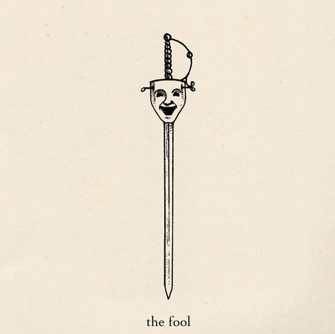 Simple Jester Tattoo, The Fool Tarot Tattoo Simple, The Fool Tattoo Design, Only Fools Are Satisfied Tattoo, The Fool Tattoo, Hamlet Tattoo, The Fool Tarot Tattoo, Fool Tattoo, Joker Card Tattoo