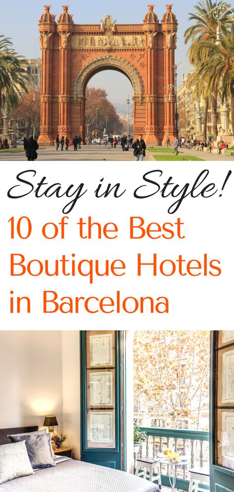 Visiting Spain soon? Looking for the best hotels in Barcelona? Stay in style at one of these stunning boutique hotels! #hotels #barcelona #spain #europe #europeantravel #travel Where To Stay In Barcelona Spain, Best Hotels In Barcelona Spain, Hotel Barcelona, Hotels In Barcelona, Hotels In Barcelona Spain, Barcelona Hotels Boutique, Hotels In Spain, Hostels In Barcelona, Barcelona Where To Stay