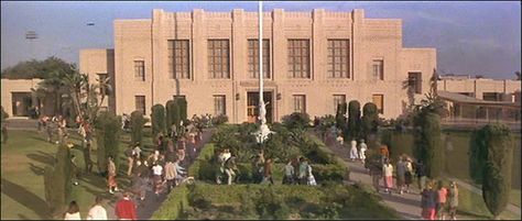 Grease Filming Locations Venice High School, 1950s High School, Los Angeles Film School, Rydell High, High School Movies, Grease 1978, Grease Movie, Grease Is The Word, Drive In Movie Theater