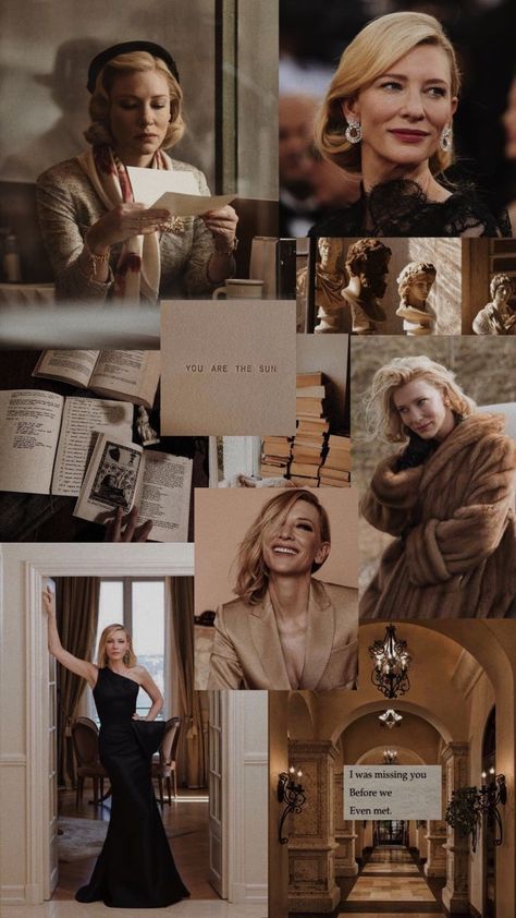 Cate Blanchett Aesthetic, Carol Cate Blanchett, Carol Movie, Cate Blanchett Carol, Academia Aesthetic Wallpaper, Pretty Phone Backgrounds, Dark Academia Aesthetic Wallpaper, Oceans 8, Catherine Élise Blanchett