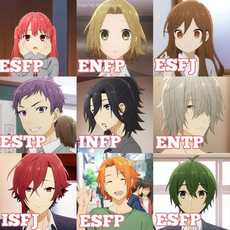 Isfj Anime Characters, Mbti Anime Characters, Horimiya Fanart, Horimiya Characters, Anime Mbti, Japanese Things, Mbti Personality, Personality Types, Infp