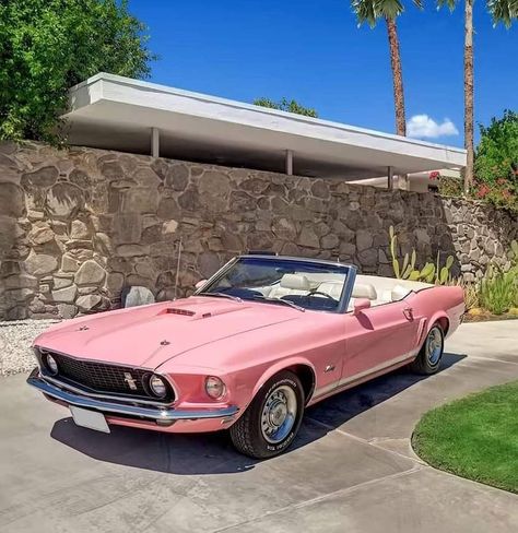 1969 Mustang Convertible, Pink Mustang, Ford Mustang Gt Convertible, Pantone 2015, Ford Mustang 1969, Mustang Gt Convertible, Old Fashioned Cars, Pink Convertible, 1969 Ford Mustang