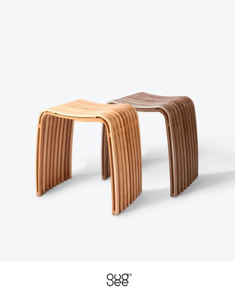 COLIN Bamboo Stool | Gudee | The unique design of streamline shape of the stool can easily fit any corner in the space. COLIN is made of high quality natural bamboo with extremely smooth surface. It would be the indispensable item for your home. See more details on gudeelife.com! #stool #bamboo #colin #chair #gudee Bamboo Stool, Home Space, Side Table Wood, Stylish Home Decor, Smart Design, Fabric Storage, Sustainable Design, Stylish Home, The Space